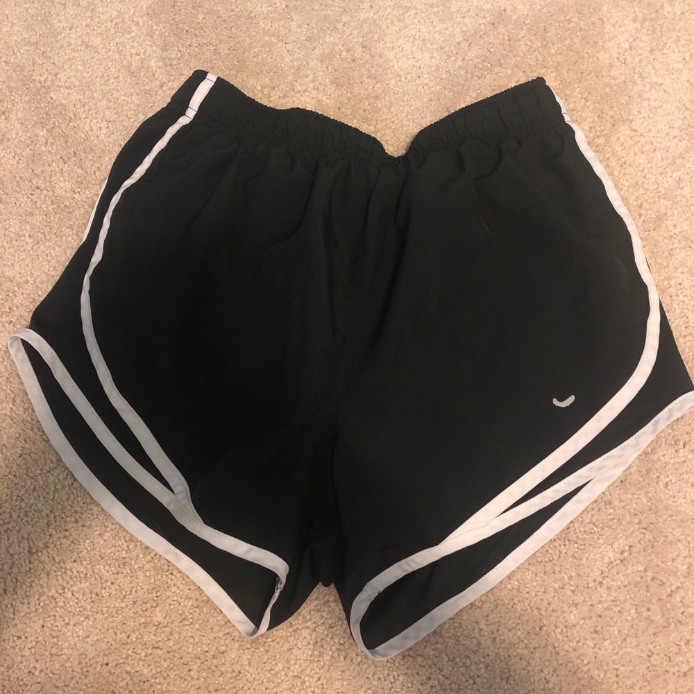 Black and White Nike Tempo Shorts